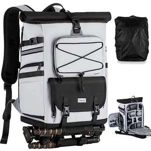 Mochila Fotográfica 2 en 1, Funda extra para cámara réflex D-SLR, + compartimento para portátil, impermeable