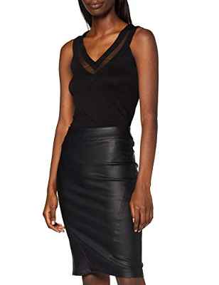 Morgan Débardeur Col V DZANA T-Shirt, Negro (Noir), Medium (Talla del Fabricante: TM) Women's