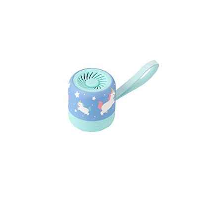 Mr. Wonderful Mini Altavoz Bluetooth Inalámbrico con diseño de Unicornios con 3-4 horas de autonomía, Color azul