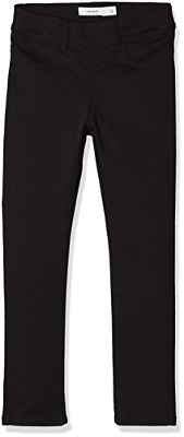 NAME IT Nittinna Skinny TWI Legging F Nmt Noos Pantalones, Negro (Black Black), 128 para Niñas