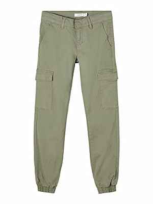 NAME IT NKFSEA TWITHILSES Ancle Cargo Pant Noos Pantalón, Deep Lichen Green, 146 para Niñas