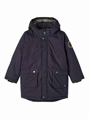 NAME IT NKMMILLER Parka Jacket Noos, Azul Oscuro (Dark Sapphire), 140 para Niños