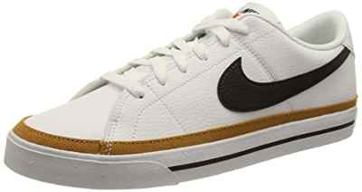 NIKE Court Legacy Next Nature, Tennis Shoe Hombre, White/Black-Desert Ochre, 44.5 EU