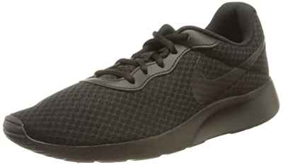 Nike Tanjun - Zapatillas Deportivas, Mujer, Negro (Black Black Barely Volt), 37.5 EU
