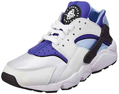NIKE W Air Huarache, Zapatillas Mujer, White Lapis Aluminium Black, 36 EU