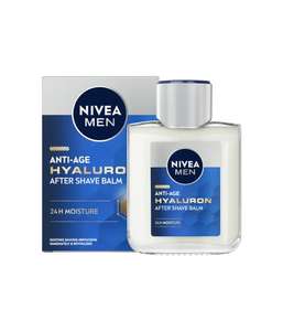 NIVEA MEN Hyaluron Bálsamo After Shave Antiedad con Ácido Hialurónico (1 x 100 ml), bálsamo hidratante para calmar la piel tras el afeitado