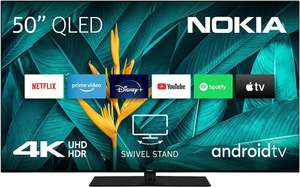 Nokia TV QLED 4K UHD de 50 Pulgadas (126cm), Smart Android con WLAN, HDR, Triple Sintonizador DVB-C/S2/T2, Netflix, YouTube, Prime Vide...