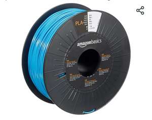 Oferta: Amazon Basics - Filamento para impresora 3D, ácido poliláctico (PLA), 1.75 mm, cinta de 1 kg, azul