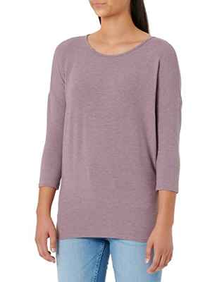 Only Onlglamour 3/4 Top Jrs Noos Camiseta de Manga Larga, Grape Shake/Detalles: Melange, M para Mujer