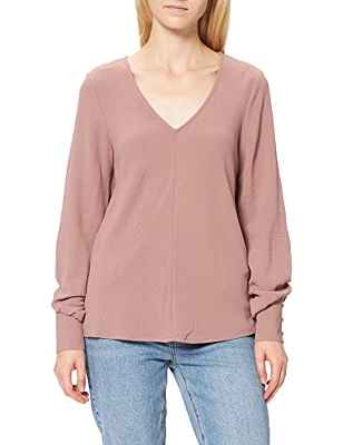 Only Onlmette UMA L/S Top Noos Wvn Camiseta, Elderberry, XS para Mujer