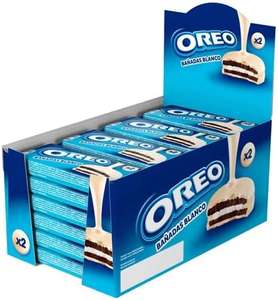Oreo Bañadas Galletas de Cacao Rellenas de Crema Sabor Vainilla y Cubiertas de Chocolate Blanco 41g - Pack de 24