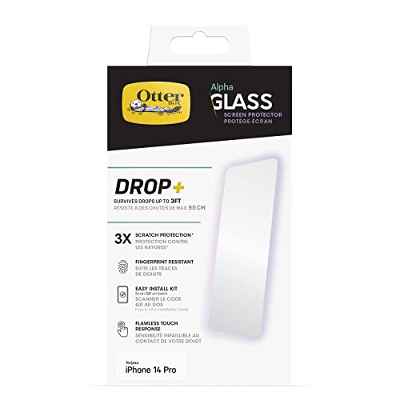 OtterBox Protector de Pantalla de Cristal Templado Amplify Privacy para Apple iPhone 14 Pro, Protección contra arañazos x5, Protege de caídas de hasta 1.8m, Antimicrobiano