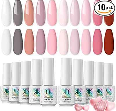 Pack de 10 esmaltes de uñas semipermanentes RSTYLE 