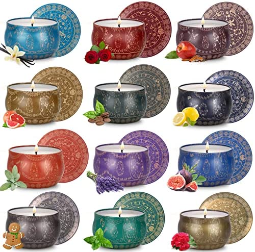 Pack de 12 velas aromáticas 