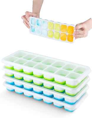  Pack de 4 cubiteras apilables Niodora