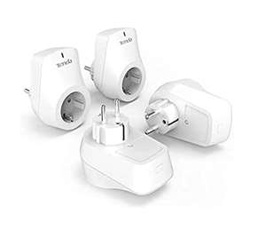 Pack de 4 Enchufe WiFi Inteligente Tenda SP9 16A con Medidor de Energía, Funciona con Amazon Alexa y Google Home