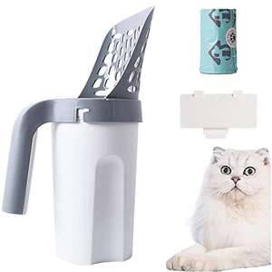 Pala con mango ergonómico para limpiar la caja de arena