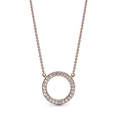 Pandora Collar con colgante Mujer chapado en oro - 580515CZ-45