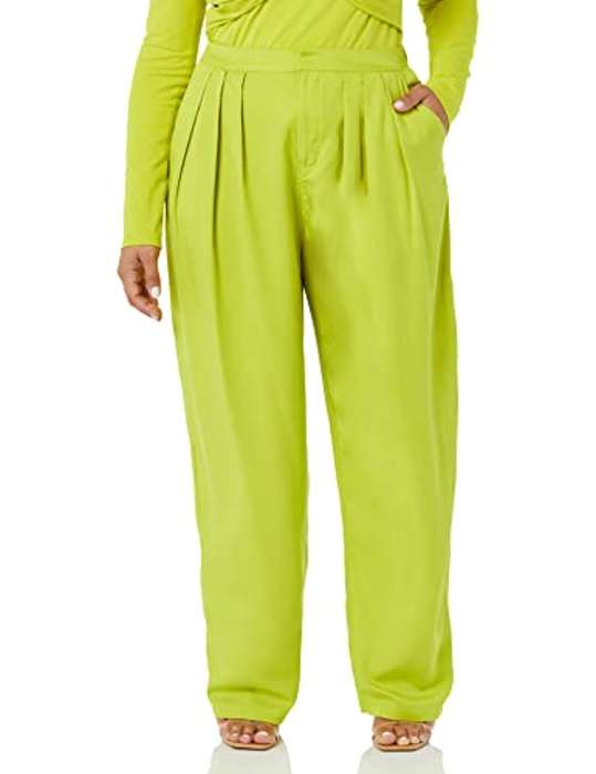 Pantalón anchos con pliegues en la parte delantera talla 38