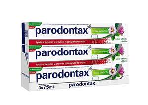 Parodontax, Herbal Sensation, Ayuda a Detener y Prevenir el Sangrado de Encías, Sabor Menta, Melisa y jengibre , Pack de 3 x 75 ml