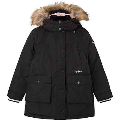 Pepe Jeans Aspen Chaquetas, Negro (Black), 8 Años para Niñas