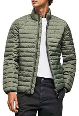 Pepe Jeans Connel Solid Chaquetas Medianas Exteriores, Verde (Casting), XL para Hombre