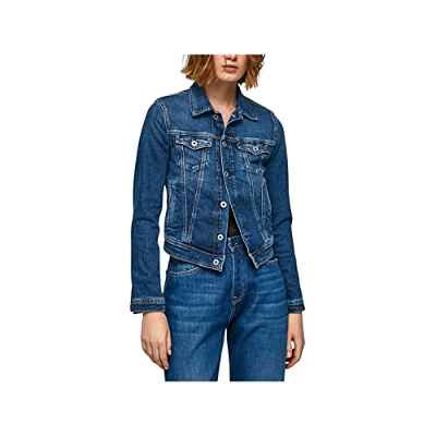 Pepe Jeans Mujer Core Jacket Chaqueta Vaquera, Azul (Denim-CQ7), L