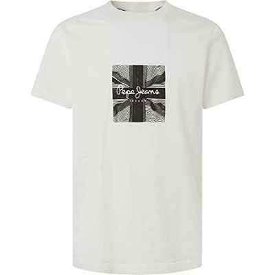 Pepe Jeans Sage Camisetas, 803off White, L para Hombre