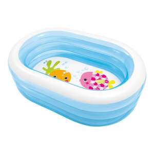 Piscina hinchable intex my sea friends 163x107x46 cm - 230 litros (24,95€ con bomba eléctrica)