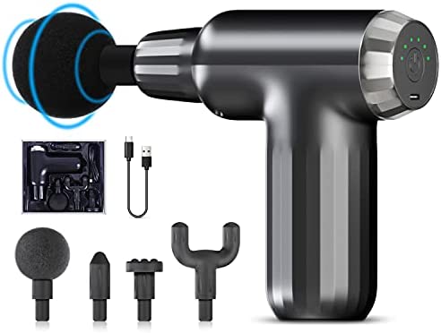 Pistola de masaje con accesorios 