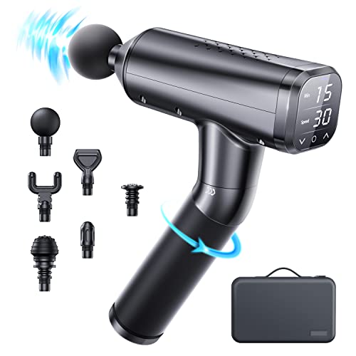 Pistola de masaje muscular con accesorios