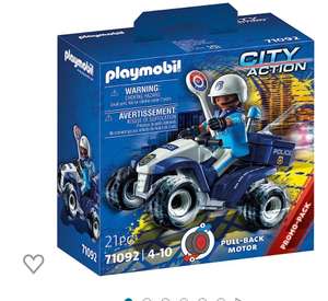 PLAYMOBIL City Action 71092 Policía - Speed Quad, con Motor de Arrastre