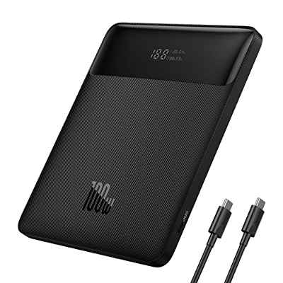 Powerbank Laptop Baseus PD 100W 20000mAh USB C Power Bank Baterías externas Delgadas QC 4.0 Cargador rápido para computadoras portátiles MacBook DELL XPS iPad Samsung Galaxy Switch Airpods