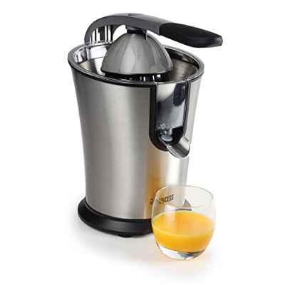 Princess 201851 Master Juicer Exprimidor semiprofesional, 160 W, 5 litros, 0 Decibeles, Acero Inoxidable