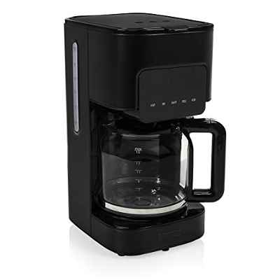 Princess 246014 Cafetera, Jarra de Cristal de 1.5 L para 15 tazas, sistema antigoteo, apagado automático, 900 W, Edición Especial Acero Negro