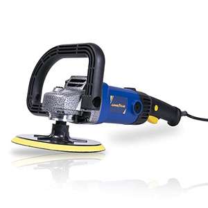 Pulidora Excéntrica 1200 W Goodyear. Velocidad variable 1000-3000 rpm. Disco 180 mm (Incluye disco esponja)