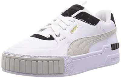 PUMA Cali Sport Mix Wn's, Zapatillas, para Mujer, Blanco (Puma White-Puma Black), 38.5 EU