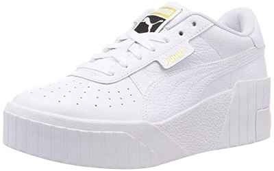 PUMA Cali Wedge Wn's, Zapatillas, Mujer, Blanco (Puma White/Puma White), 38 EU