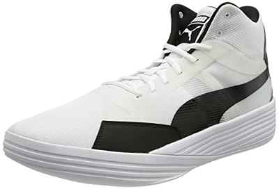 PUMA Clyde All-Pro Team Mid, Zapatillas de bsquetbol Unisex Adulto, Blanco, 40 EU