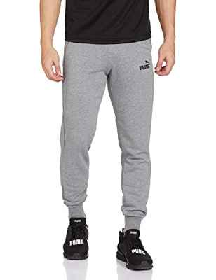 PUMA ESS Logo Pants TR Cl Chándal, Hombre, Medium Gray Heather, M