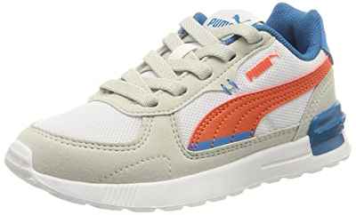 PUMA Graviton Ac Ps, Zapatillas, Unisex niños, Gris (Gray Violet/Puma White/Cherry Tomato/Ocean Dive/Mykonos Blue), 34 EU