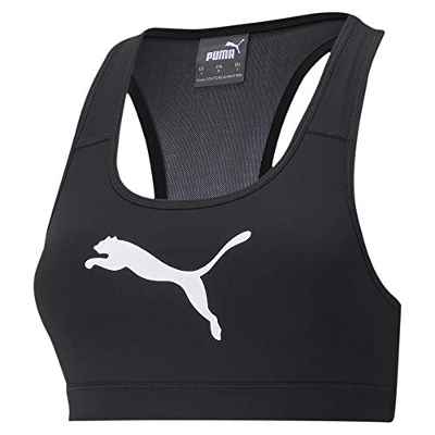 PUMA Mid Impact 4Keeps Bra Sujetador Deportivo, Mujer, Black, M