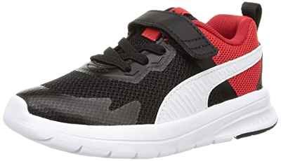 PUMA Puma Evolve Run Mesh AC+ PS, Zapatillas deportivas, Unisex niños, Puma Black-Puma White, 35 EU