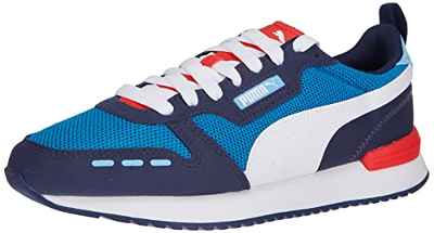 PUMA R78, Zapatillas de Running Unisex Adulto, Blue White Peacoat Red, 40 EU