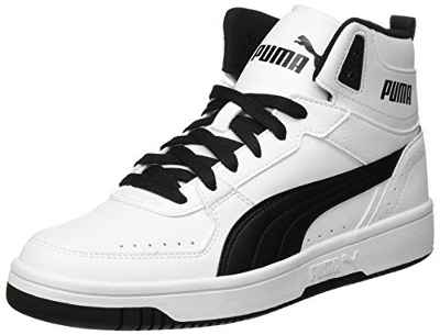 PUMA Rebound Joy, Zapatillas de Deporte Unisex Adulto, Multicolor White Black, 48.5 EU