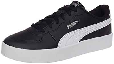 PUMA Skye Clean, Zapatillas Bajas Mujer, Negro (Black/White/Silver), 36 EU