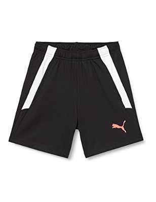 PUMA Teamliga Training Shorts 2 Jr Open Pockets Pantalones Cortos, Black-sunblaze, 164 Unisex niños