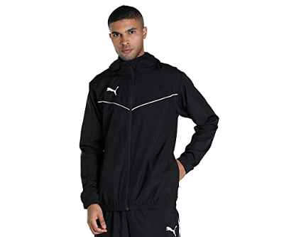 PUMA Teamrise All Weather - Chaqueta Deportiva para Hombre, Puma Black-puma White, XL