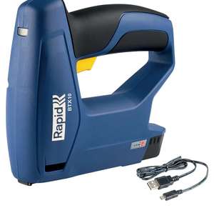 RAPID BTX10 Grapadora inalámbrica a Batería para Grapas Tipo 53 (4-10 mm), 900 grapas/carga