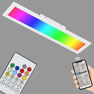 (REACONDICIONADO) Plafón de panel LED RGB Briloner 18 W Mando, APP y Bluetooth